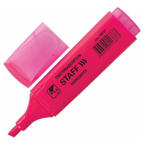 Текстовыделитель STAFF EVERYDAY HL-728, розовый, линия 1-5 мм, 150731 (Цена за 24 шт.)