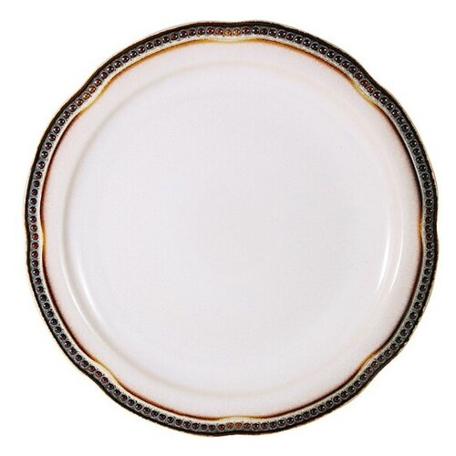 фото Тарелка обеденная pompeiа, диаметр 27,5 см, цвет кремовый, керамика, matceramica, mc-g764300495c0280