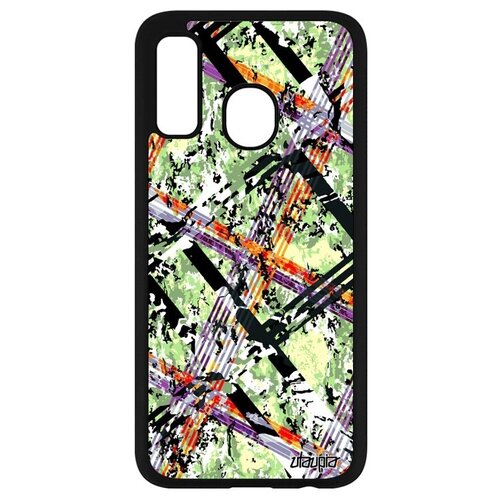 фото Красивый чехол на смартфон // galaxy a40 // "тартан плитка" узор квадрат, utaupia, цветной