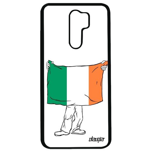 фото Дизайнерский чехол для // xiaomi redmi 9 // "флаг ирландии с руками" стиль туризм, utaupia, белый