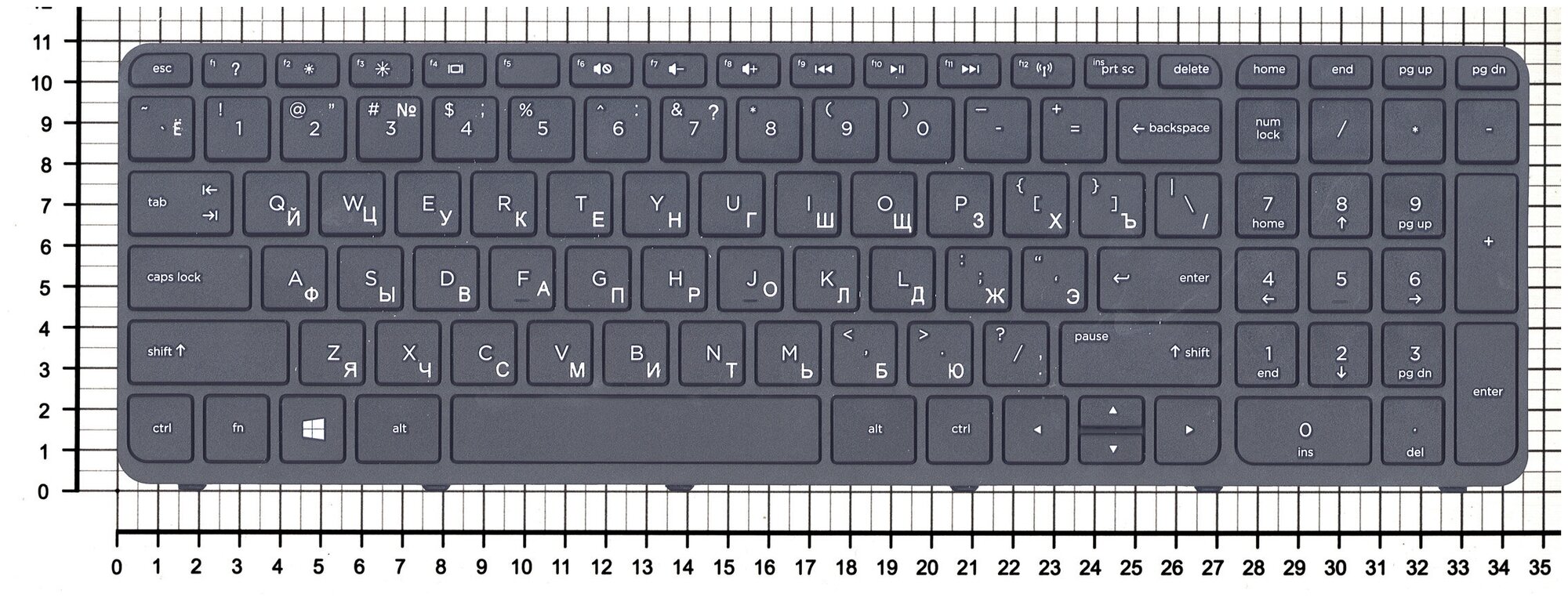 Клавиатура для ноутбука HP Pavilion 15-n028er черная с рамкой