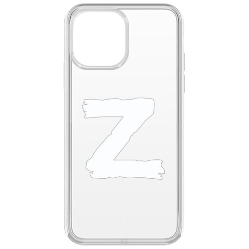 Чехол-накладка Krutoff Clear Case Z для iPhone 13 Pro Max чехол накладка krutoff clear case z своих не бросаем для iphone 13 pro max