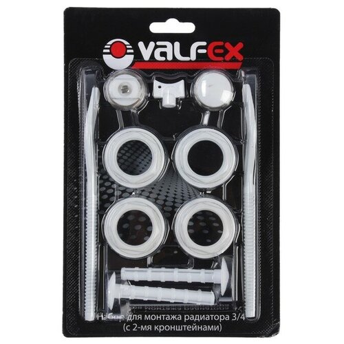 Комплект для подключения радиатора VALFEX 1x34 с двумя кронштейнами в блистере 581₽