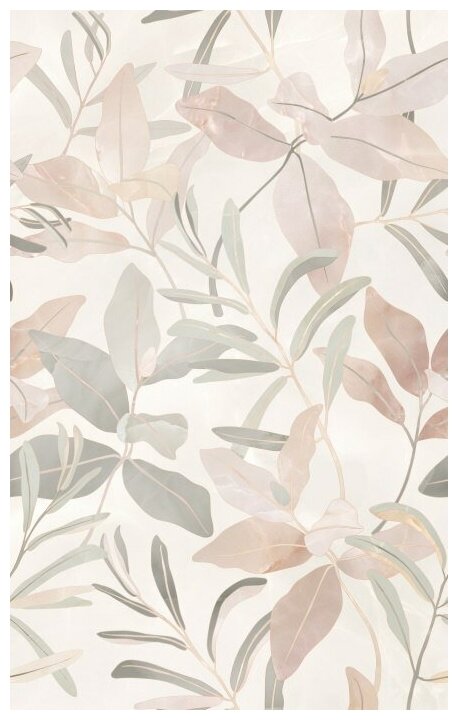 фото Шахтинская плитка Флора беж декор 01 250х400 (1-й сорт) / Упаковка - 1 шт