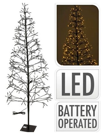 Koopman Светящаяся елка Бруклин 180 см, 400 теплых белых LED ламп, IP44 AX5307860
