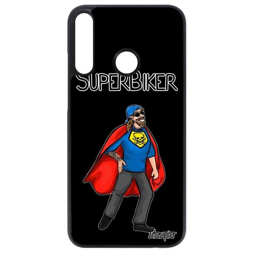 фото Защитный чехол для // huawei p40 lite e // "супербайкер" мотоцикл мотоциклист, utaupia, черный