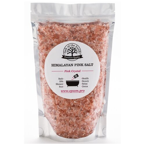 гималайская соль розовая мелкая salt of the earth pink crystal 2 5 кг Salt of the Earth Розовая гималайская соль для ванн крупная, 1 кг