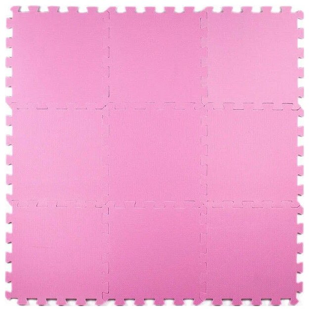Игровой коврик Eco Cover универсальный 33х33 см 9 деталей/Розовый