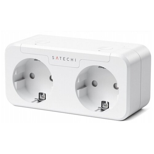 Двойная умная розетка Satechi (Wi-Fi 2,4 ГГц; Apple HomeKit) (EU) Белый / White