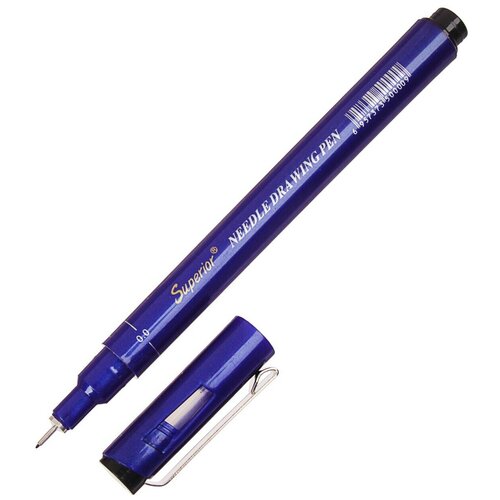 Ручка линер Superior, 0.2 мм, черный