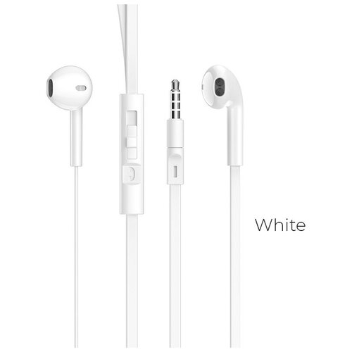 Наушники внутриканальные Borofone BM23 Bright микрофон кабель 12м цвет белый 49600₽