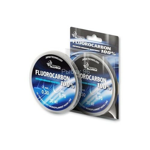 фото Леска allvega fx fluorocarbon 0.35 30м