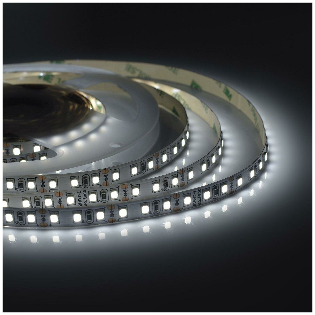 Apeyron Светодиодная лента Apeyron 9,6W/m 120LED/m 3528SMD холодный белый 2M 216BL