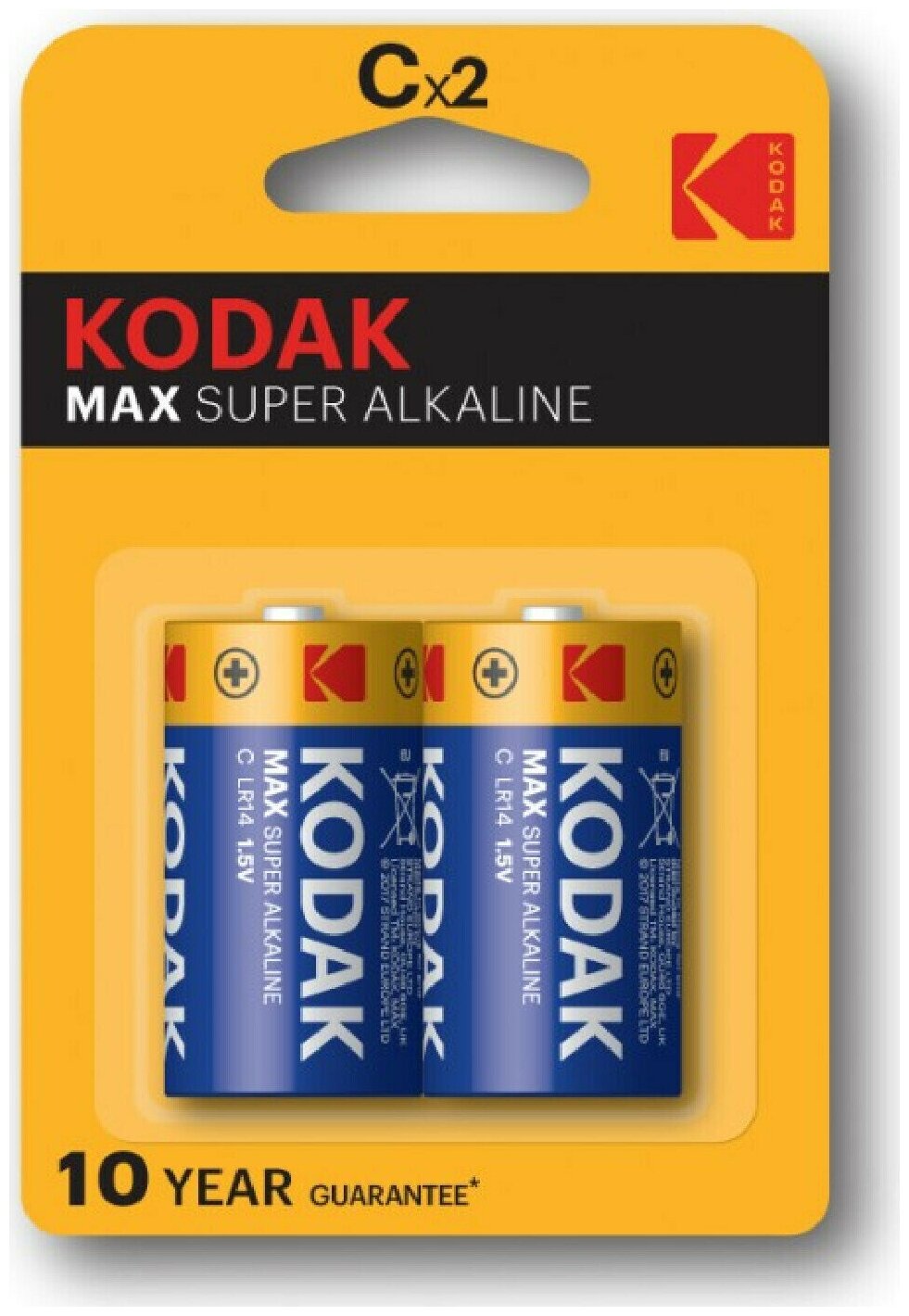 Батарейка Батарейка щелочная Kodak C 2шт