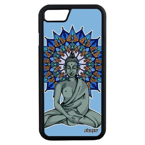 фото Защитный чехол на мобильный // iphone 7 // "будда" мандала азия, utaupia, голубой