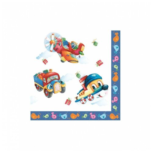 Салфетки сервиров.Daisy Любимые игрушки, 33х33х3сл., 20шт