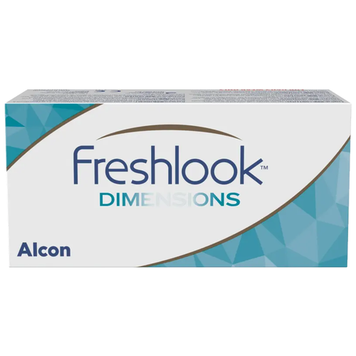 Купить Контактные линзы FreshLook Dimensions (6 pack), 8, 6, PACIFIC BLUE, -3, 50, Alcon, голубой, фемфилкон а
