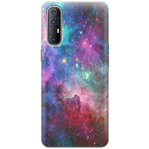 фото Ультратонкий силиконовый чехол-накладка для oppo reno3 pro с принтом "волшебный космос" gosso