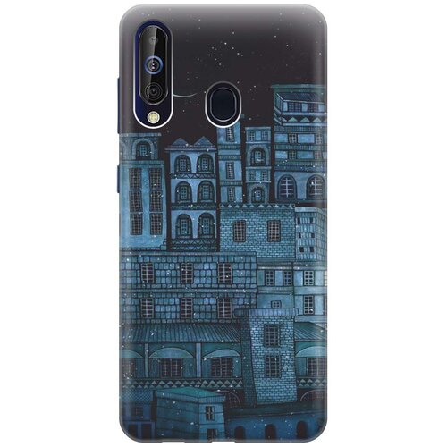 RE: PA Накладка Transparent для Samsung Galaxy A60 / M40 с принтом Ночь над городом