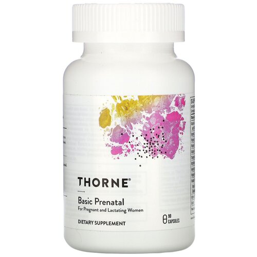 Капсулы Thorne Research Basic Prenatal, 140 г, 90 шт.