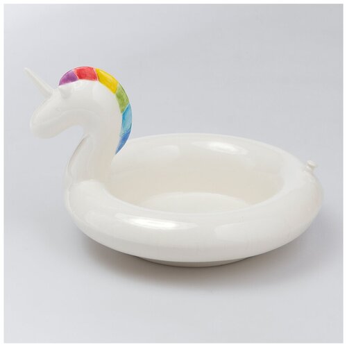 фото Миска сервировочная керамическая floatie unicorn doiy