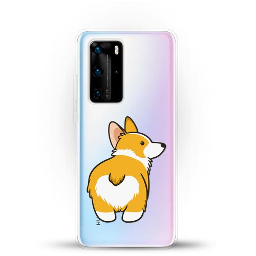 фото Силиконовый чехол корги на huawei p40 pro andy & paul