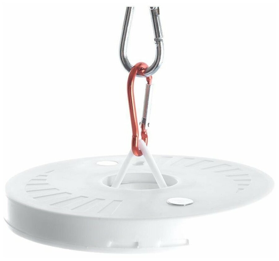 фото Фонарь кемпинговый мощный подвесной с карабином Feron TH2501 NLO-24 на батарейках 4*AA, 41684