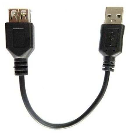 Удлинитель USB2.0 Am-Af Dialog HC-A5901*CU-0102 black - кабель 0.15 метра