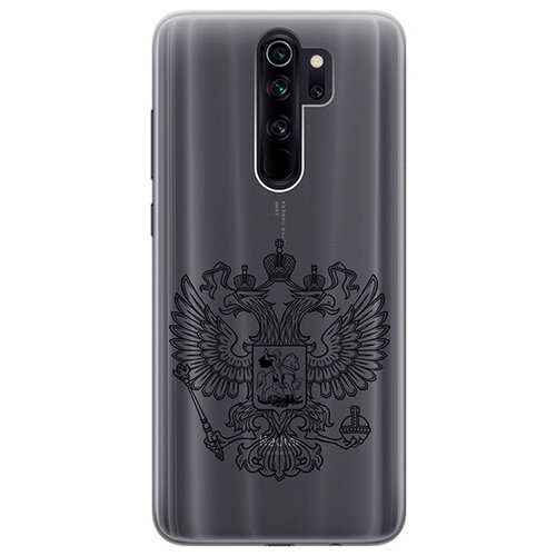 фото Ультратонкий силиконовый чехол-накладка для xiaomi redmi note 8 pro с 3d принтом "patriotic spirit" gosso