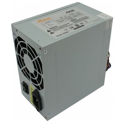 Блок питания 450W Winard ATX 80mm fan 204pin 4Pin 2xSATA 1xFDD 2xIDE 450WA 254000₽