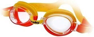 Очки для плавания детские FASHY TOP Jr , арт.4105-03, прозрачные линзы, регул.перенос., желто-оранж опр