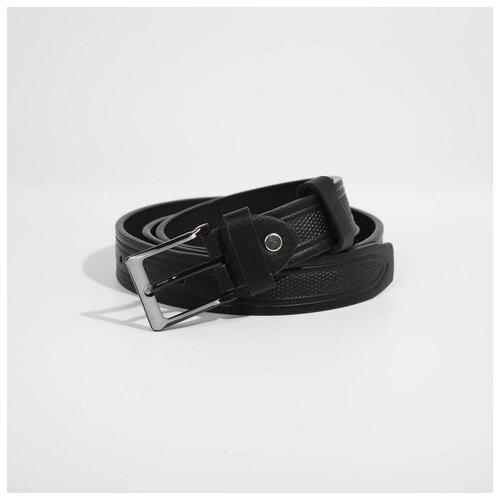 фото Ремень, ширина 2,8 см, винт, пряжка металл, цвет черный./в упаковке шт: 1 noname