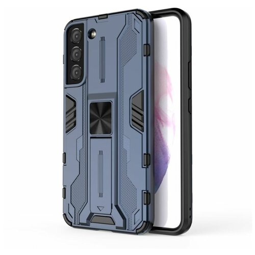 Brodef Sonic Противоударный с подставкой чехол для Samsung Galaxy S22 Plus / S22+ Синий brodef rugged противоударный чехол для samsung galaxy s22 серый