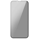 Baseus стекло iPhone 13 Pro Max (6.7) Curved Glass crack-resistant edges Anti-spy 0.23 Black (2 pcs+ - изображение