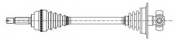 Полуось Metelli 170074