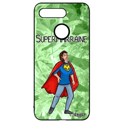 фото Противоударный чехол на мобильный // honor v20 / view 20 // "суперкрестная" супергерой шутка, utaupia, светло-зеленый