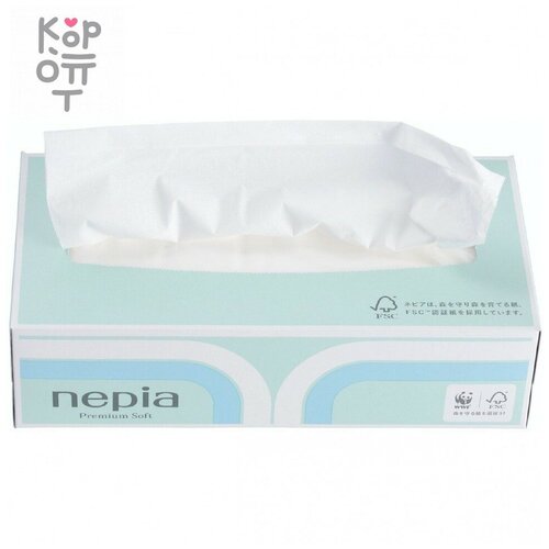 Бумажные салфетки Nepia Premium Soft , 2 слоя, упаковка 180 шт.