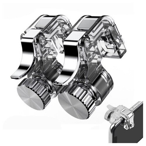 Джойстик для мобильного телефона игровой триггер L1R1 R11 Серебропрозрачный