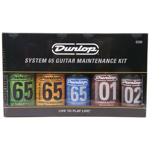 фото Dunlop 6500 system 65 guitar maintenance kit набор для ухода за гитарой: 5 полиролей + 3 салфетки