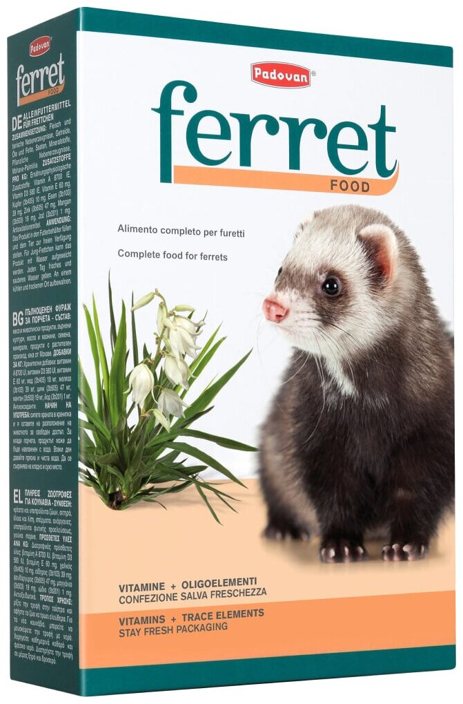 Корм Padovan Ferret Food для хорьков, 750 г