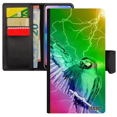 фото Чехол-книжка на мобильный // apple iphone se 2020 // "попугай" стиль жако, utaupia, цветной