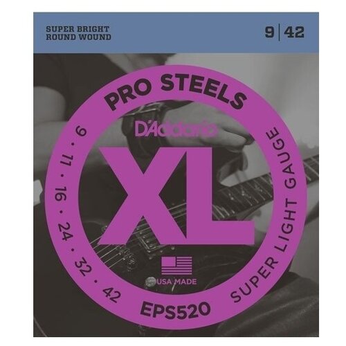 фото D'addario eps520 super light струны для электрогитары