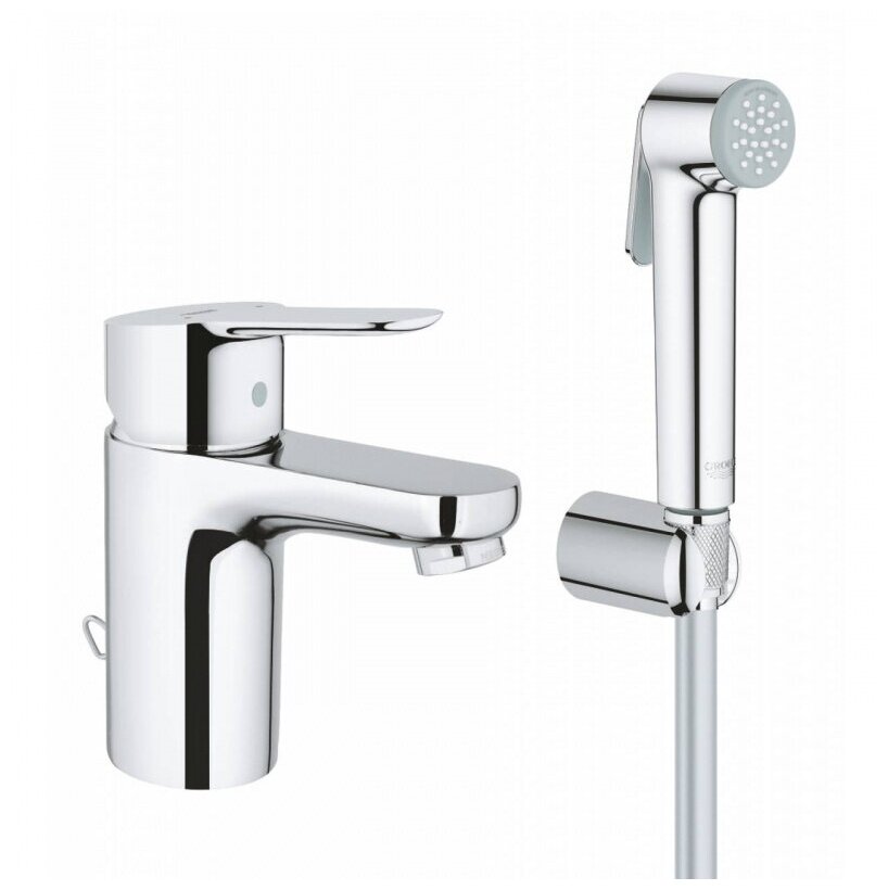 Смеситель для раковины BauEdge с гигиен. душем GROHE 23757000