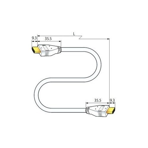 Кабель HDMI - HDMI Canare HDM03AE 3.0m кабель hdmi hdmi canare hdm01e 1 0m