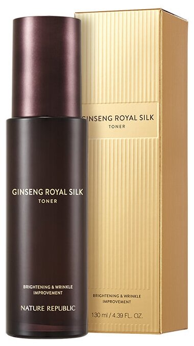 Тонер для лица Корейская косметика Тоник Уход за кожей Ginseng Royal Silk Toner Nature Republic