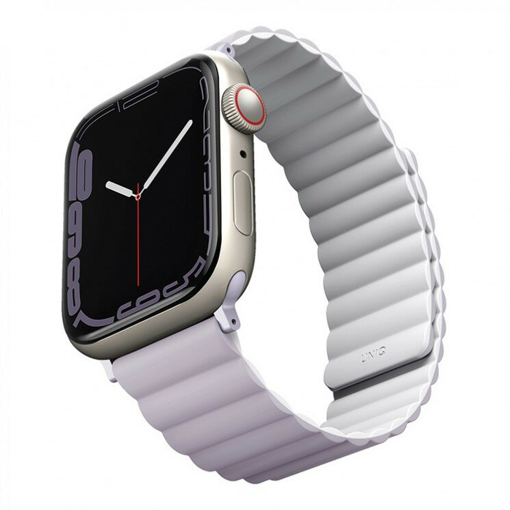 Uniq для Apple Watch All 41/40/38 mm ремешок Revix reversible Magnetic Lilac/White