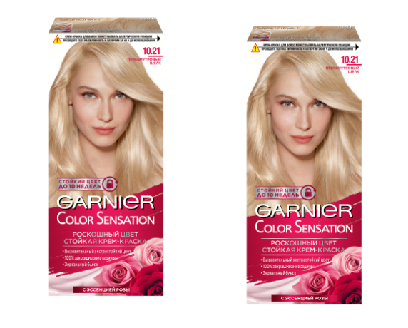 Краска для волос, Garnier, Color Sensation, 10.21 перламутровый шелк, 110 мл, 2 шт