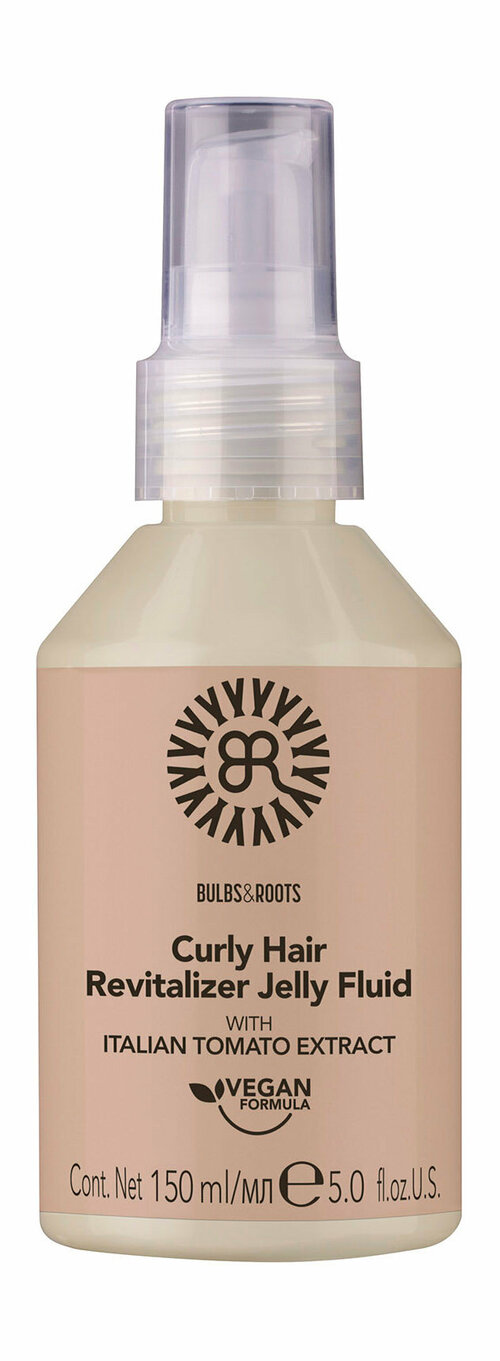 BULBS&ROOTS Гель-спрей для вьющихся волос с экстрактом томата восстанавливающий, веган, 150 мл
