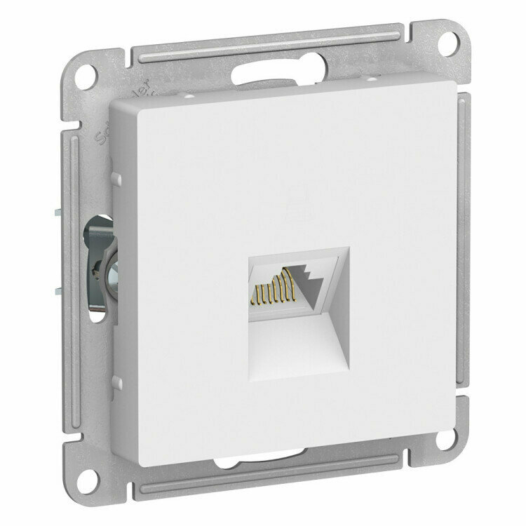 Розетка PC cat.6A, белый AtlasDesign (комплект 8 шт)