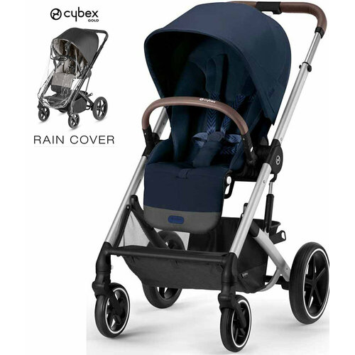 Cybex Balios S LUX (Ocean Blue 2023 с дождевиком) прогулочная коляска cybex balios s lux soho grey slv